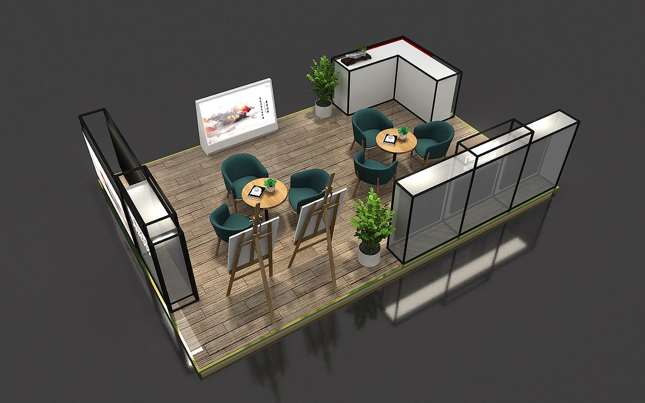 房地产展位3d效果图设计制作