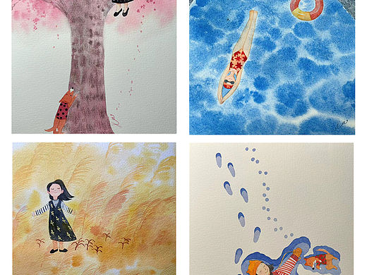 谢谢生命让我遇见最美的四季（个人主页-ZNjY4MTI5OTY=） - 创作习作 - 站酷设计师张菡芝原创素材 - 站酷ZCOOL