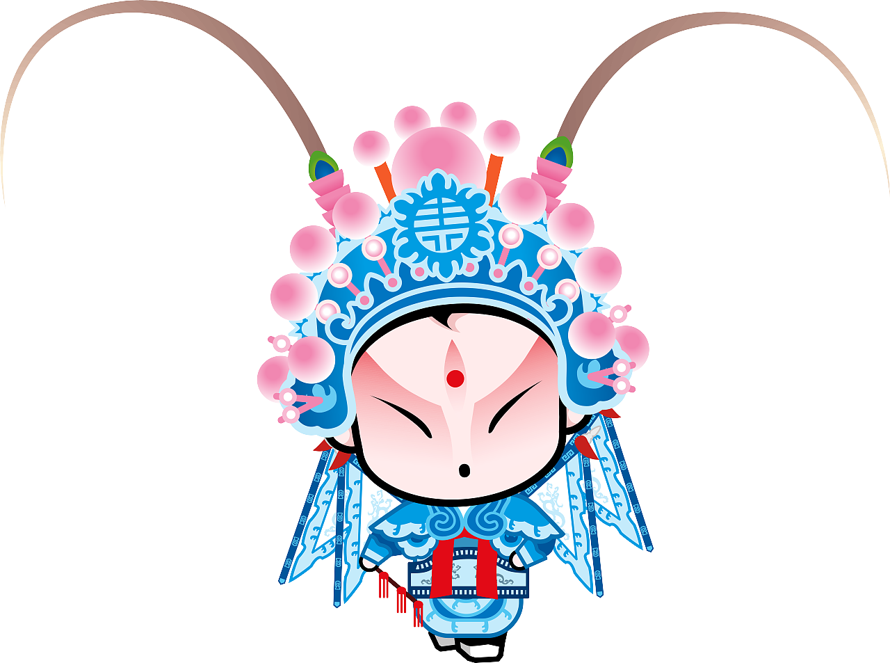 国粹京剧国粹宝贝q版京剧动漫卡通高清大图