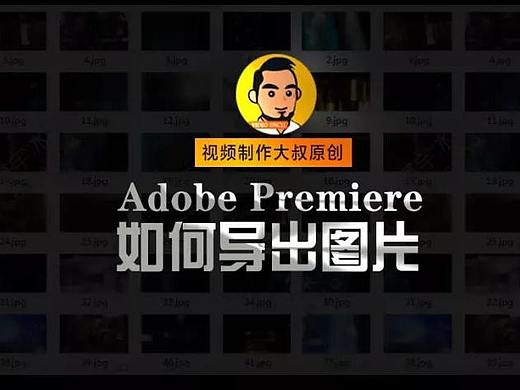 独家教程: Premiere中如何秒速导出单帧图片教程