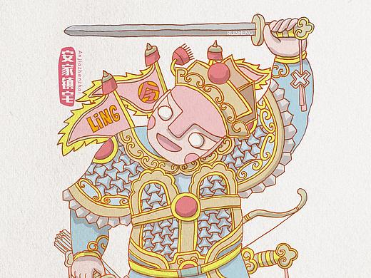 年画小门神