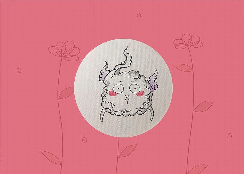 夏雪冬花的水彩练习