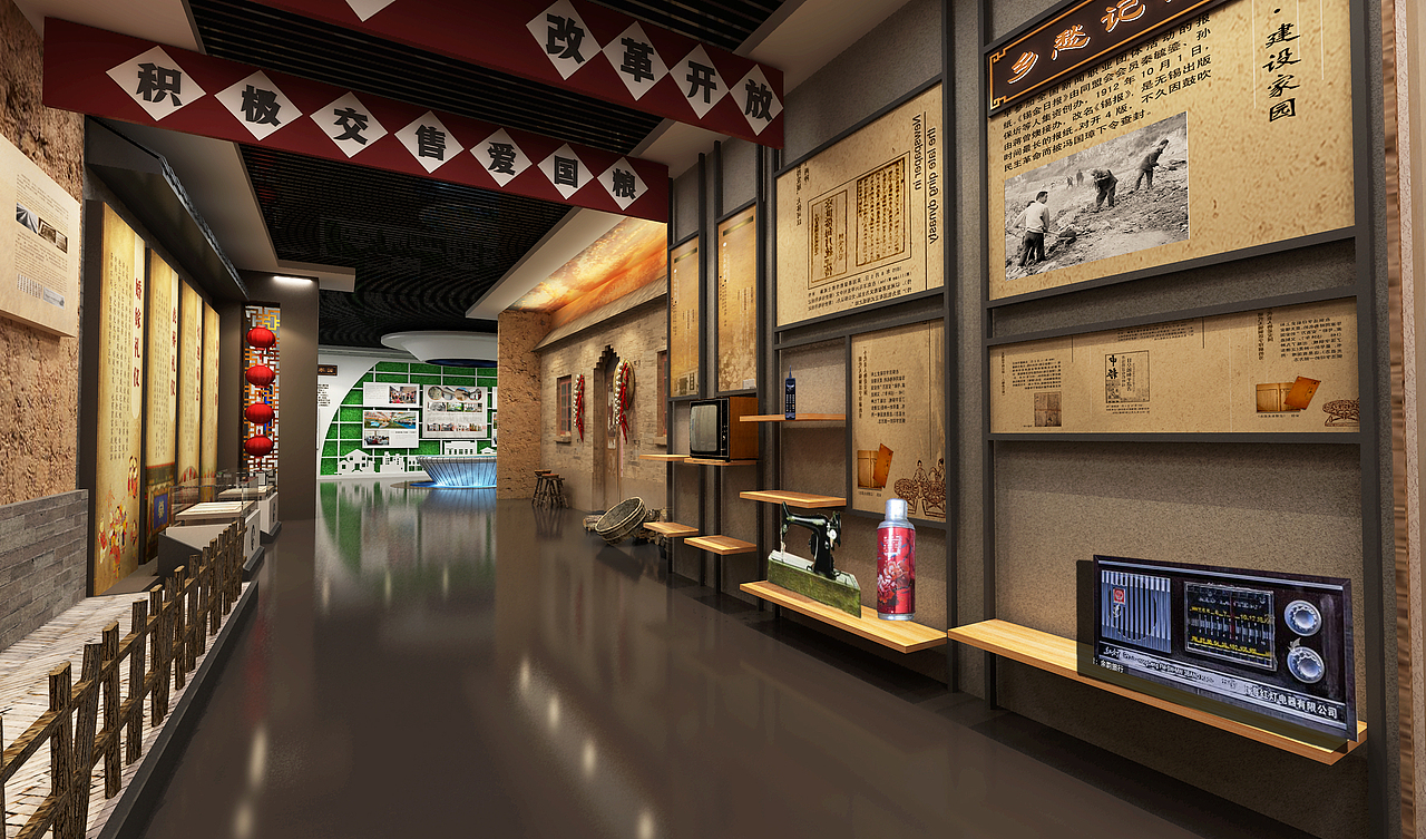 镇史馆（图ZMjg3OTE2MzM2） - 展陈设计 - 站酷设计师阿斯玛000原创素材 - 站酷ZCOOL