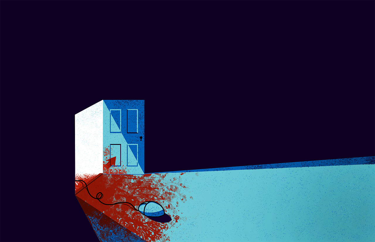 网络暴力（图ZMTg1NjQyODEy） - 商业插画 - 站酷设计师VivianaHe原创素材 - 站酷ZCOOL