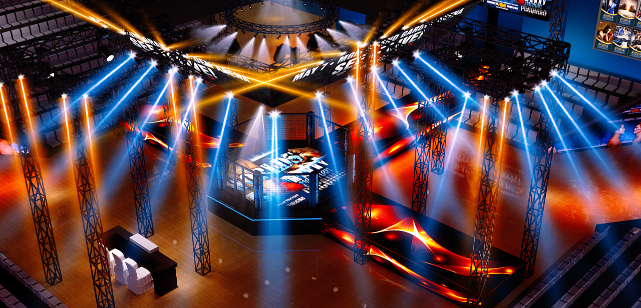 拳击舞美设计|空间|舞台美术|le_serein - 原创作品 - 站酷 (zcool)