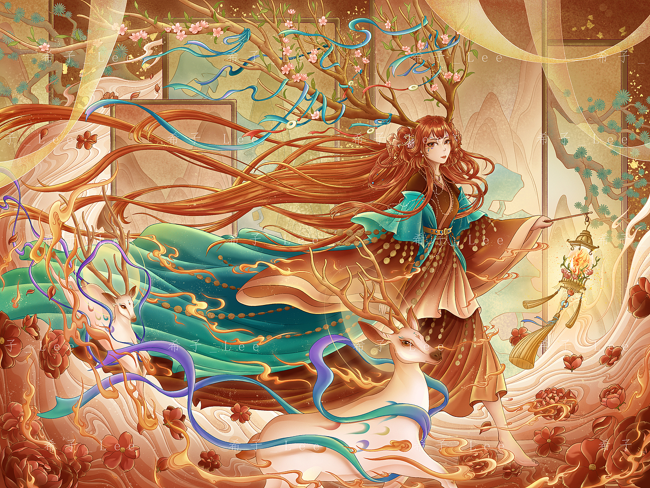 《灵兽降世》系列插画（图ZMzEyMDY1NjQ0） - 创作习作 - 站酷设计师希子_Lee原创素材 - 站酷ZCOOL