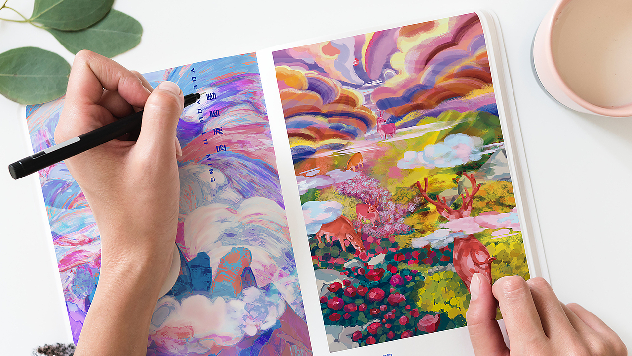 呦呦鹿鳴（圖ZMjk2NDU1NzUy） - 創(chuàng)作習(xí)作 - 站酷設(shè)計(jì)師TAO_JUAN原創(chuàng)素材 - 站酷ZCOOL