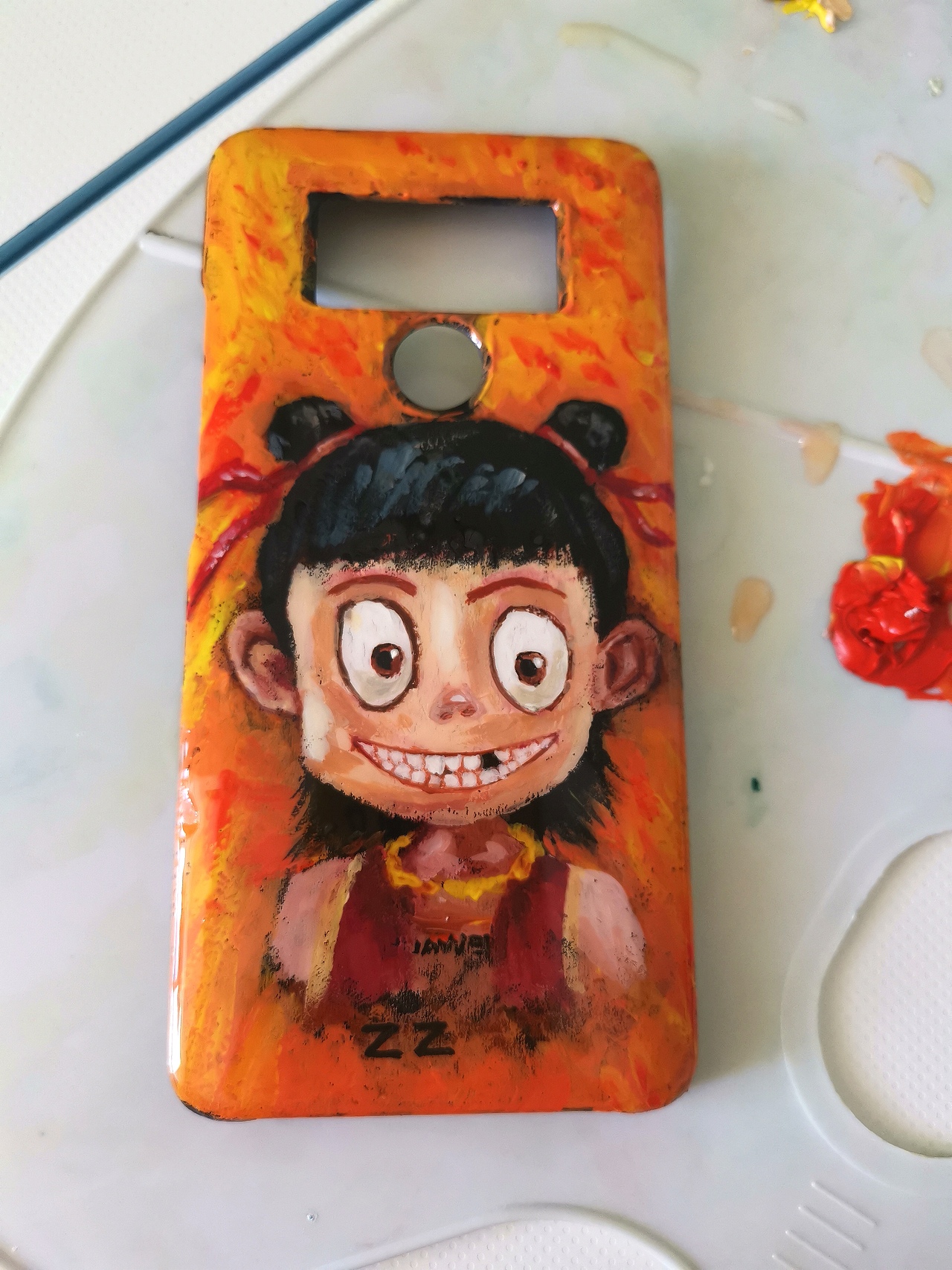 画个哪吒手机壳