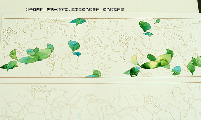 花卉装饰画步骤图