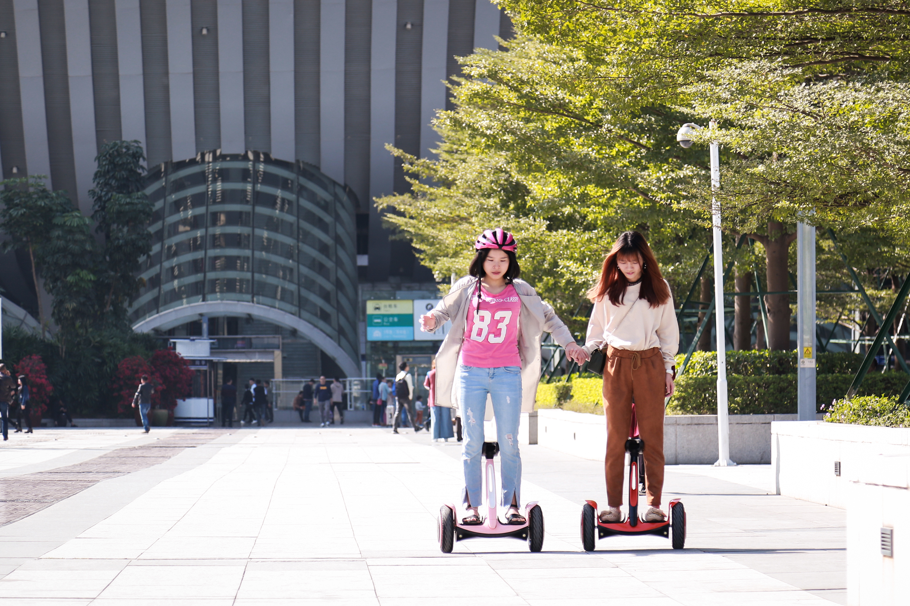 平衡车户外摄影