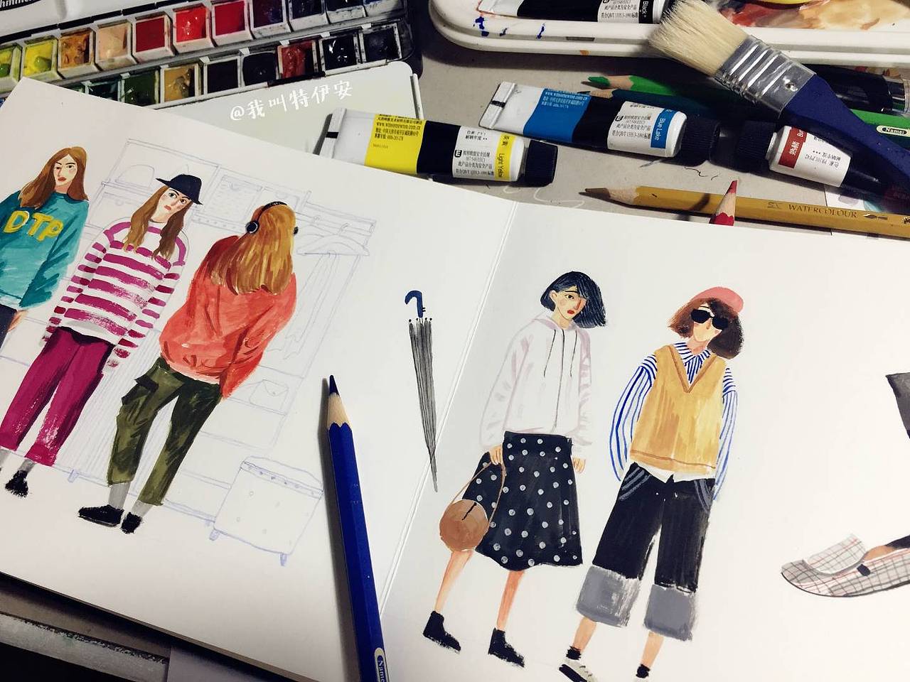 我的手账习作（图ZMTMyMTc3NDA4） - 创作习作 - 站酷设计师特伊安原创素材 - 站酷ZCOOL