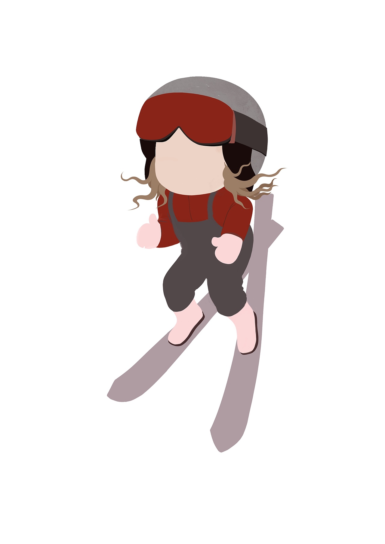 冬奥主题画...谷爱凌（图ZMjg5MzgxNjA0） - 儿童插画 - 站酷设计师元子插画原创素材 - 站酷ZCOOL