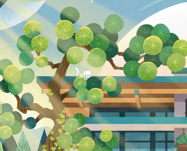 穿梭在城乡之间的汤圆-小院派对（图ZMjkwMjgzOTQ4） - 创作习作 - 站酷设计师罗罗的树洞原创素材 - 站酷ZCOOL