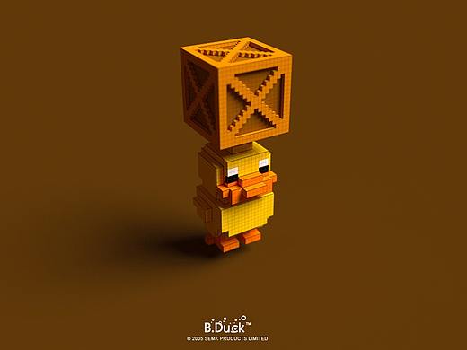 ＃MagicaVoxel＃进击的B.Duck小黄鸭