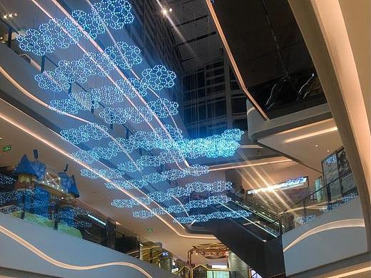 高端商场中庭装饰工厂购物中心中厅中空挂饰美陈吊饰新