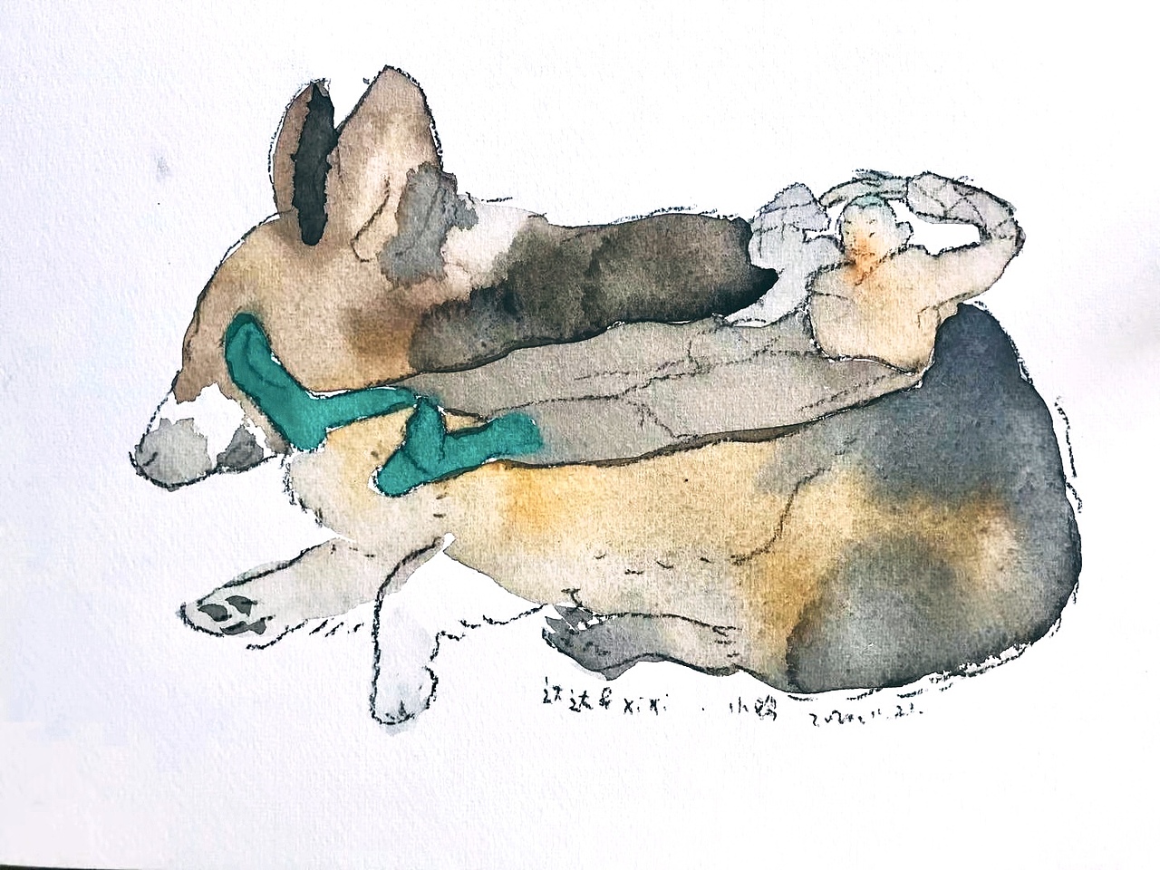 小肥鸡Lia2020水彩速写（图ZMjM4ODkyMDIw） - 绘本 - 站酷设计师小肥鸡lia原创素材 - 站酷ZCOOL