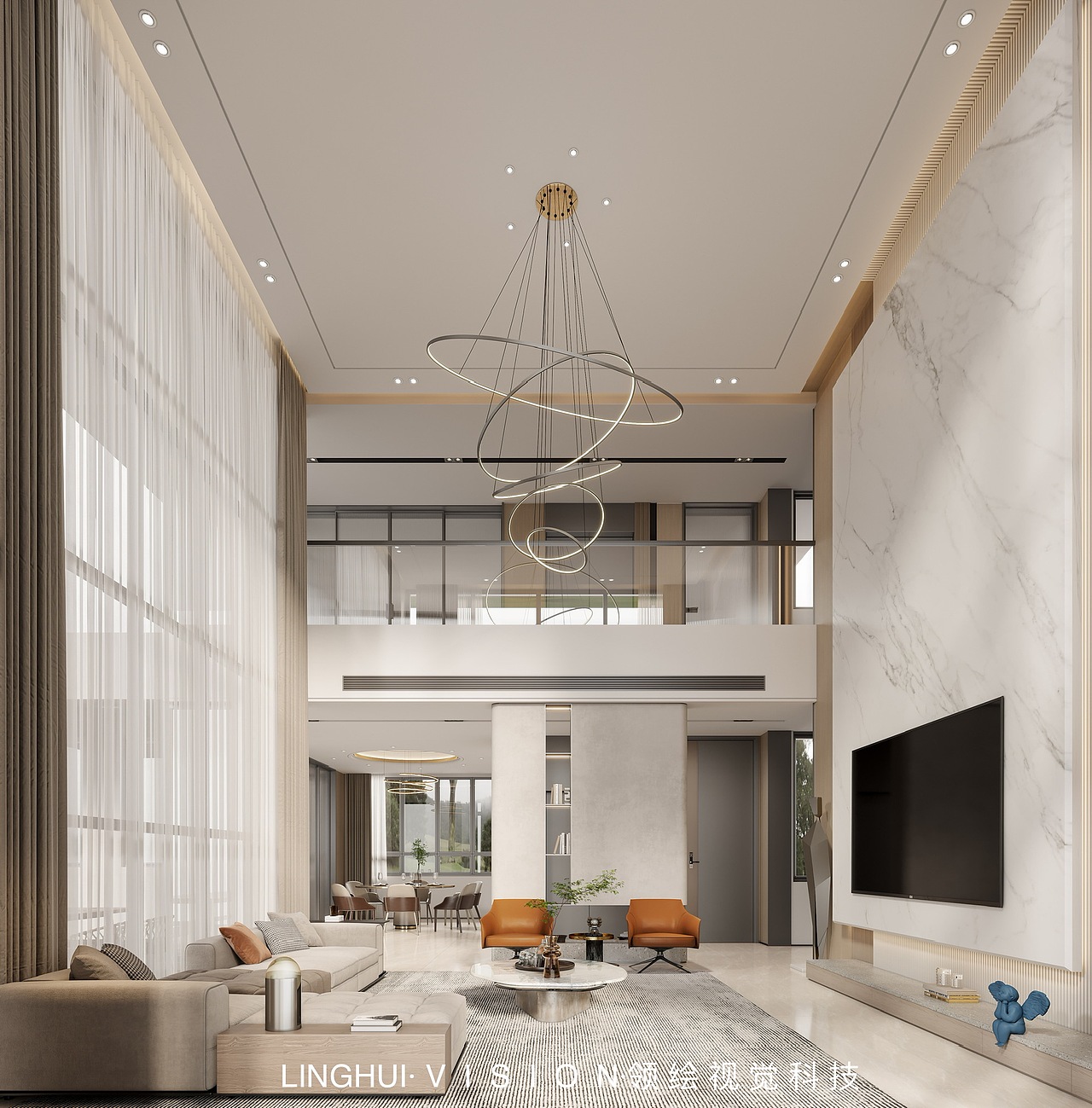 现代别墅效果图表现