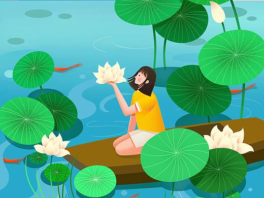 暑期封面插画设计