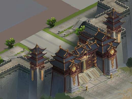 主城建筑（個(gè)人主頁(yè)-ZNTYxMjM2MzY=） - 游戲原畫 - 站酷設(shè)計(jì)師crazyfans原創(chuàng)素材 - 站酷ZCOOL