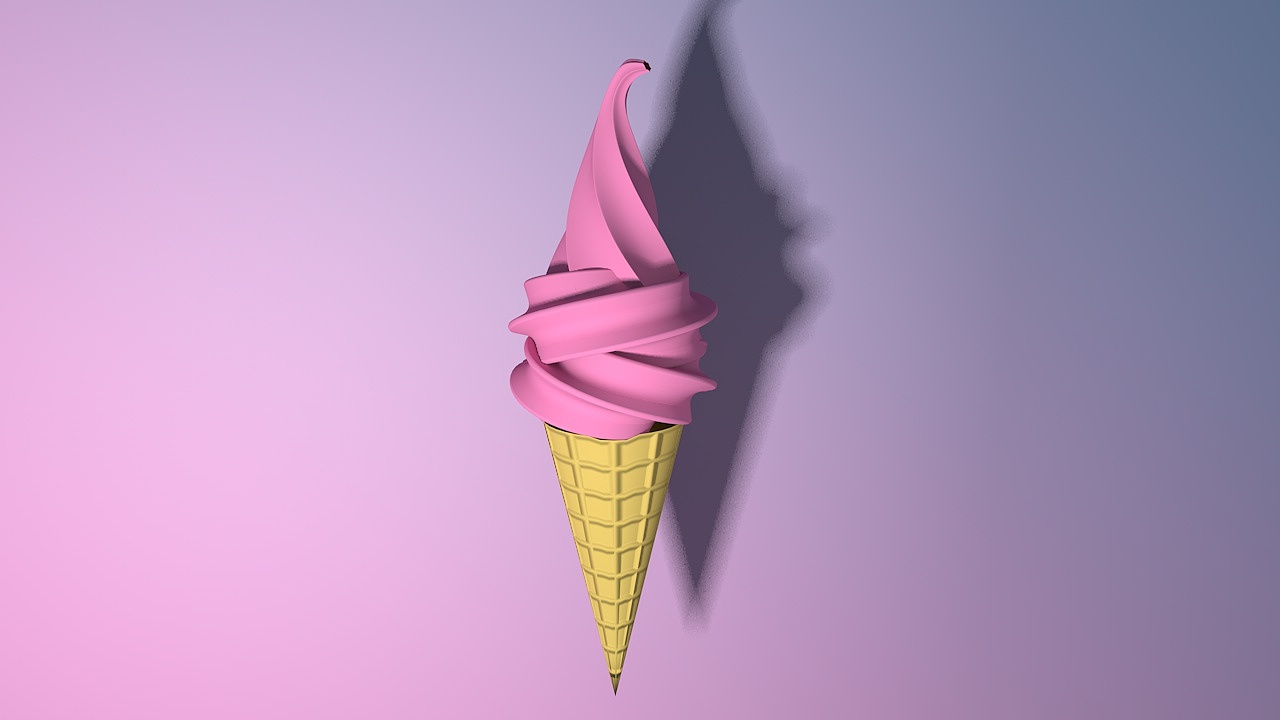C4D建模冰淇淋