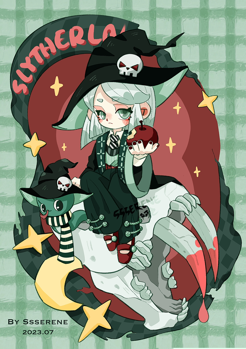 霍格沃茨魔法主题（图ZMzQ2NDU0MDIw） - 儿童插画 - 站酷设计师Ssserene阿色原创素材 - 站酷ZCOOL