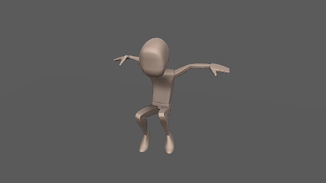 角色原地跳跃动画练习