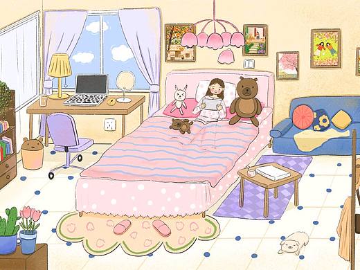 插画步骤—生活日常