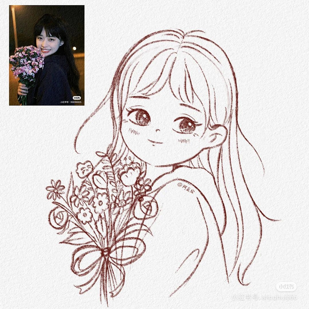 【合集】手绘Q版可爱小头像插画