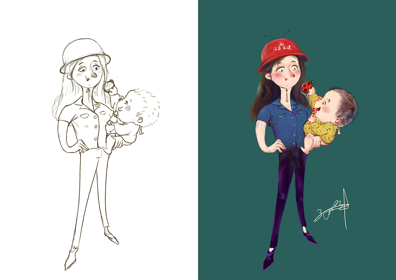 插画头像（图ZMjMwMDYyMTM2） - 儿童插画 - 站酷设计师爱群原创素材 - 站酷ZCOOL