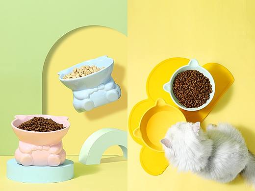 陶瓷猫咪宠物碗×静物摄影 | 电商产品拍摄