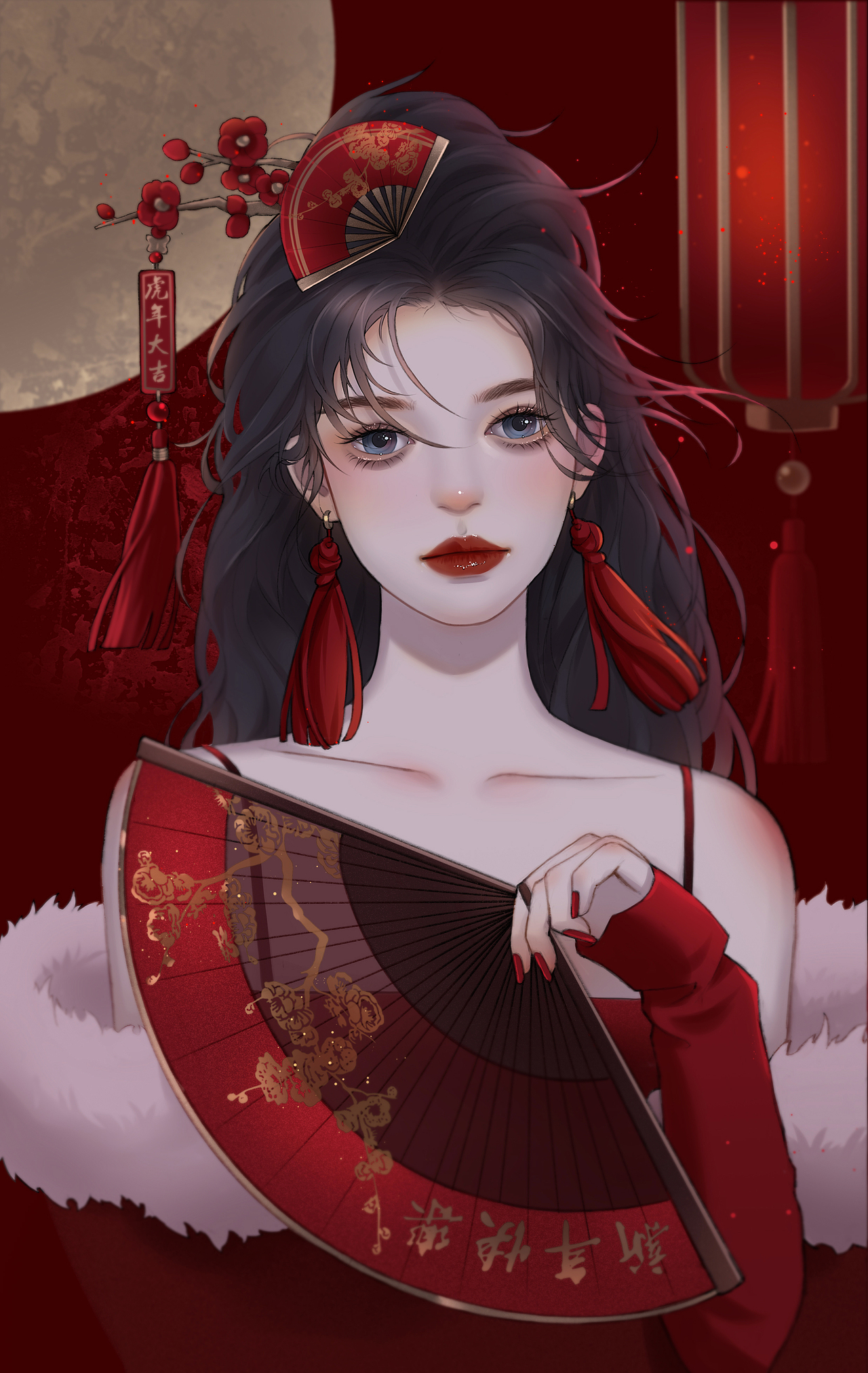 新年壁纸（图ZMjg1ODA4NDQ4） - 商业插画 - 站酷设计师风子洛原创素材 - 站酷ZCOOL