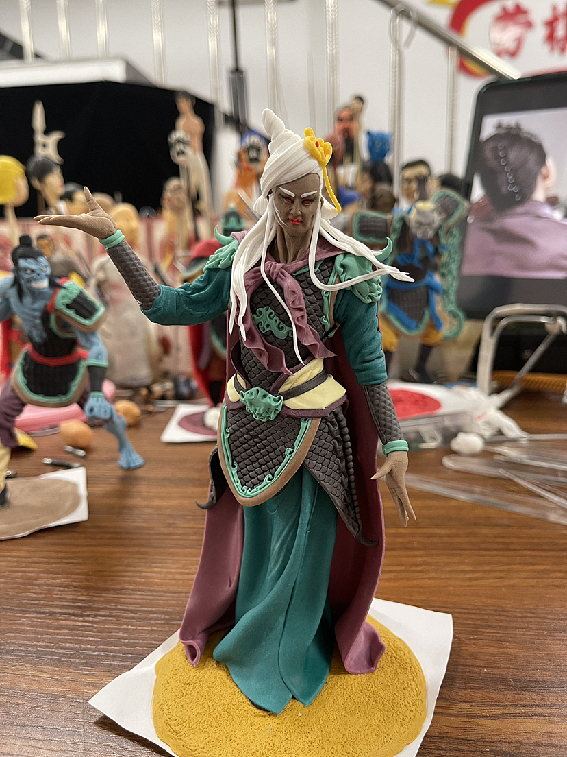 康健面塑作品《四大僵尸鼻祖》