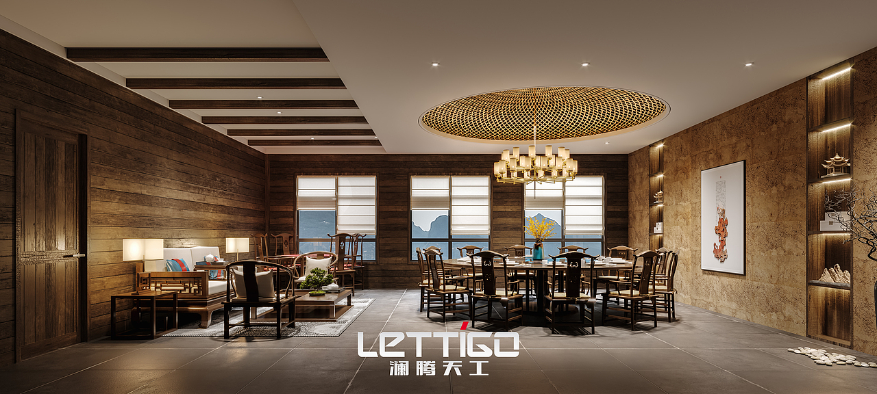 水上禅意餐厅效果图赏析