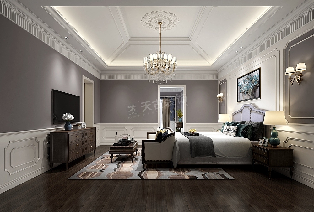 龙湖紫云台西岸装修,双拼别墅简美风格设计