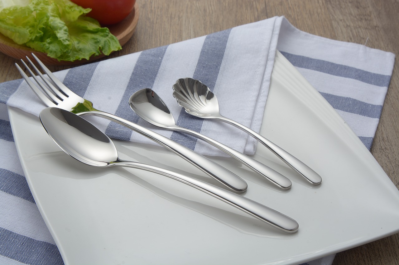 不锈钢餐具场景拍摄 未修图