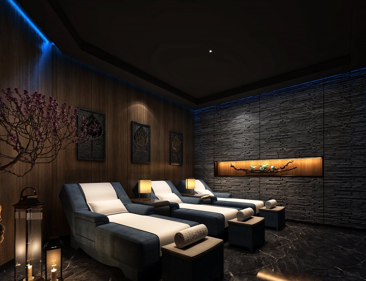 新中式足浴店设计|一点沉静即是千山万水