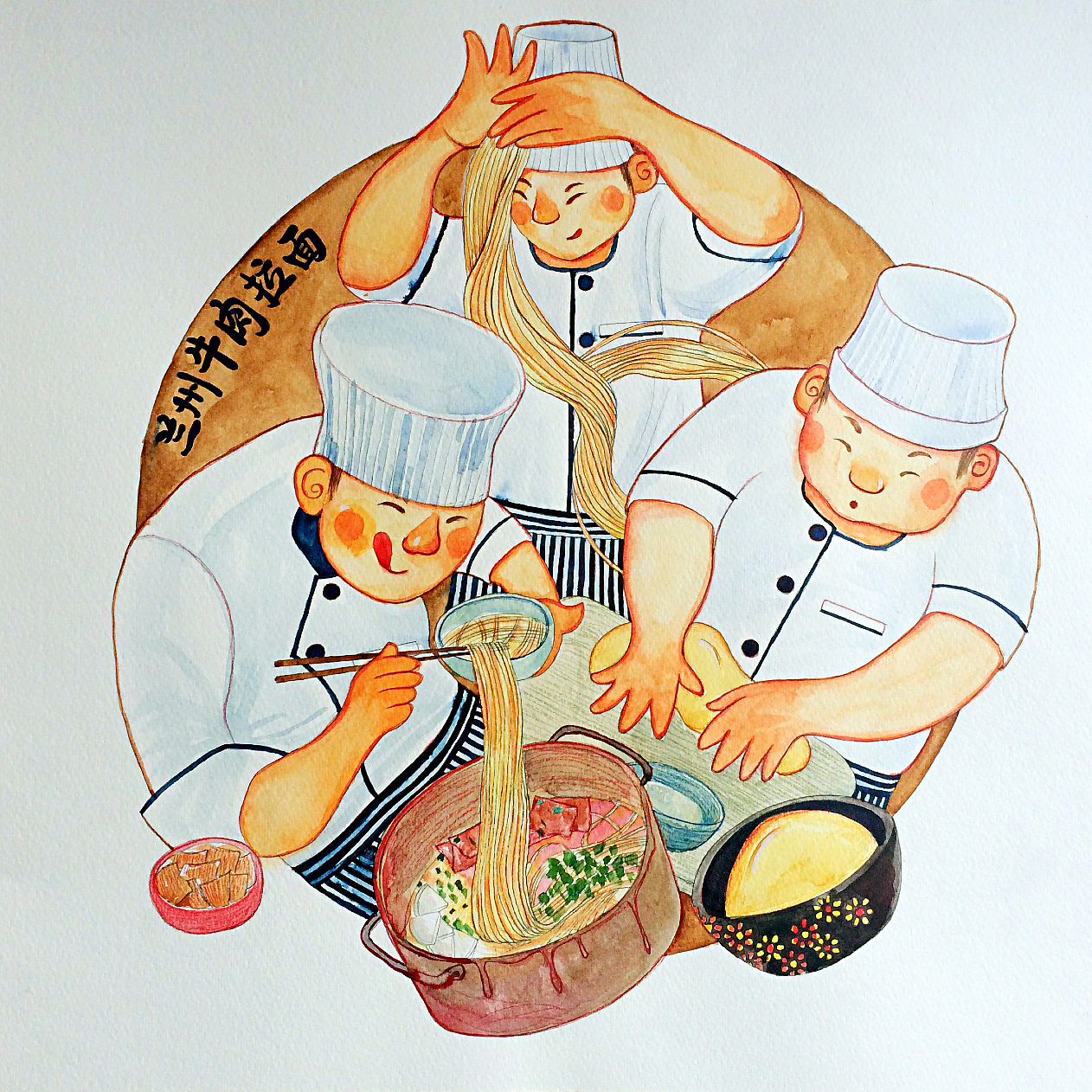 兰州拉面插画系列