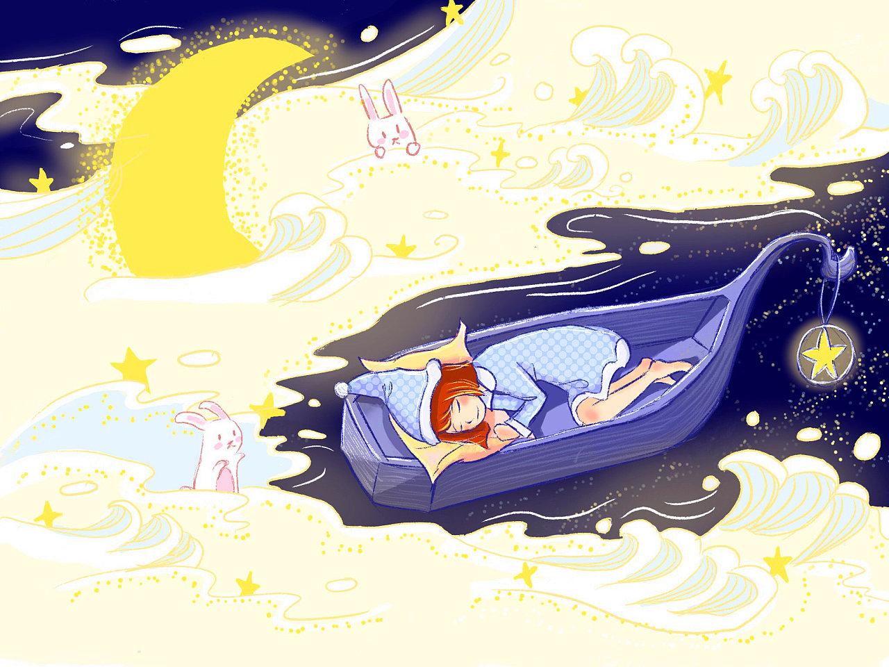 daydream白日梦,猫空插画比赛参赛作品