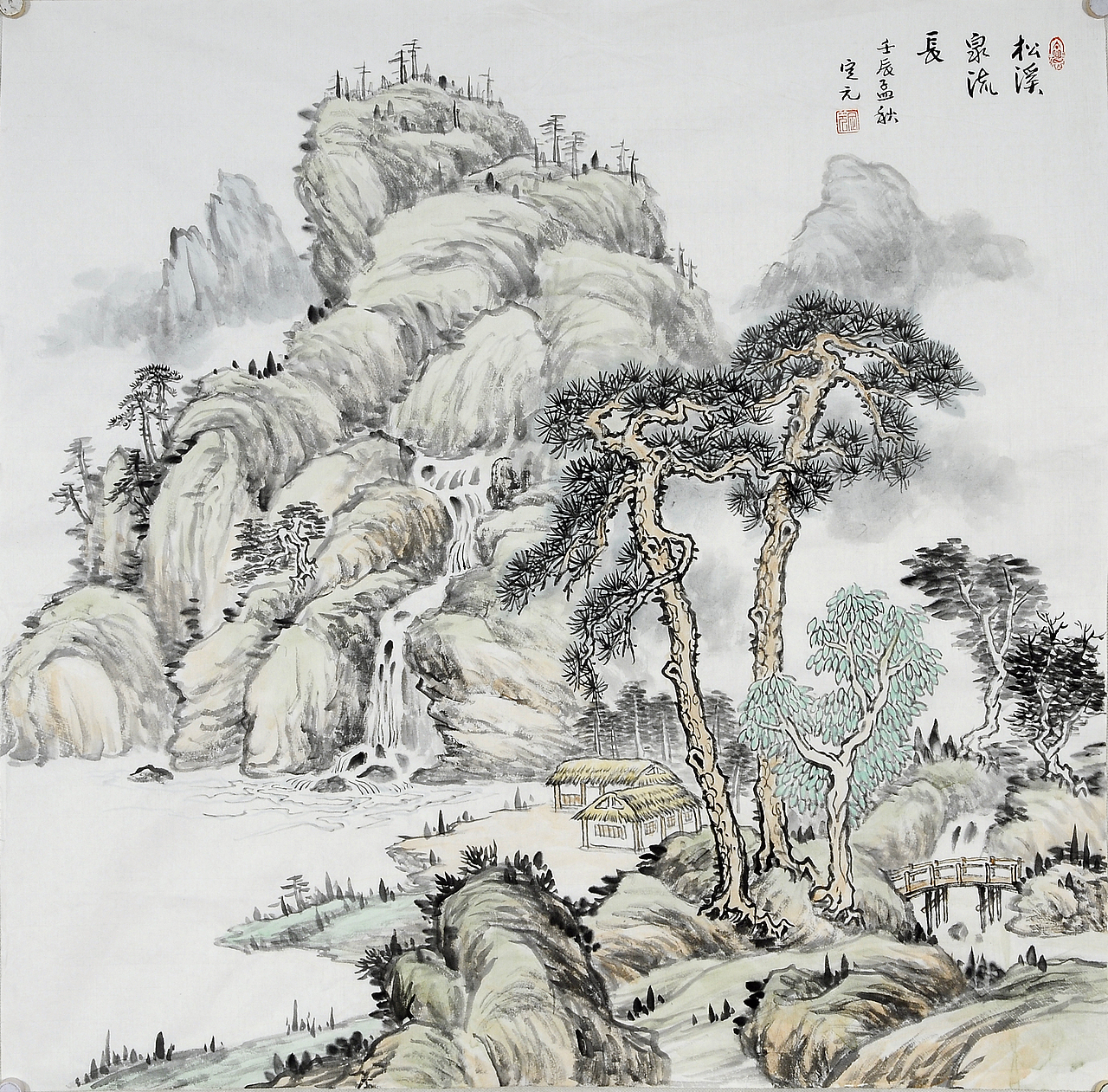 老师张胜英山水画（图ZMTM4MzYxOTgw） - 绘画 - 站酷设计师阻尼原创素材 - 站酷ZCOOL