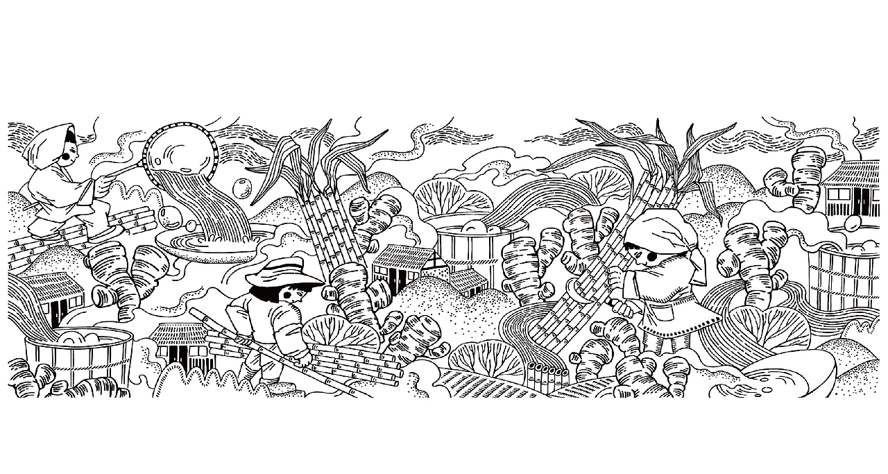 儿时年味｜老塘子云南老红糖包装设计（图ZMjg0Njg4MTI4） - 包装 - 站酷设计师李家生原创素材 - 站酷ZCOOL