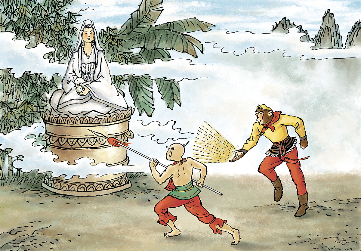 绘本连环画四大名著西游记国学插画