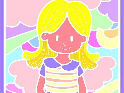彩色女孩（个人主页-ZNDUxMTUzMTY=） - 新锐潮流插画 - 站酷设计师唐小怪原创素材 - 站酷ZCOOL