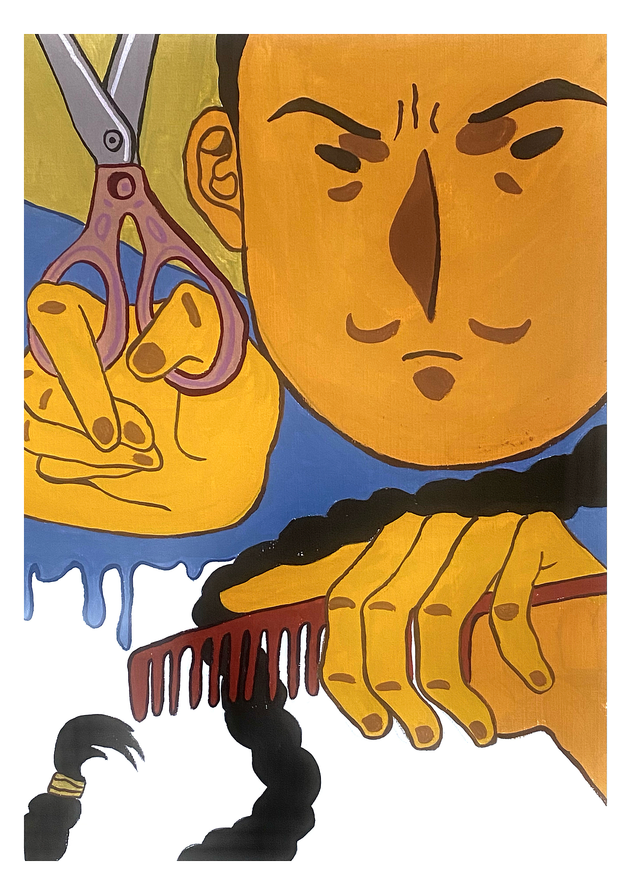 《剃头匠》（图ZMjk4NTAyMzc2） - 创作习作 - 站酷设计师雪姜原创素材 - 站酷ZCOOL