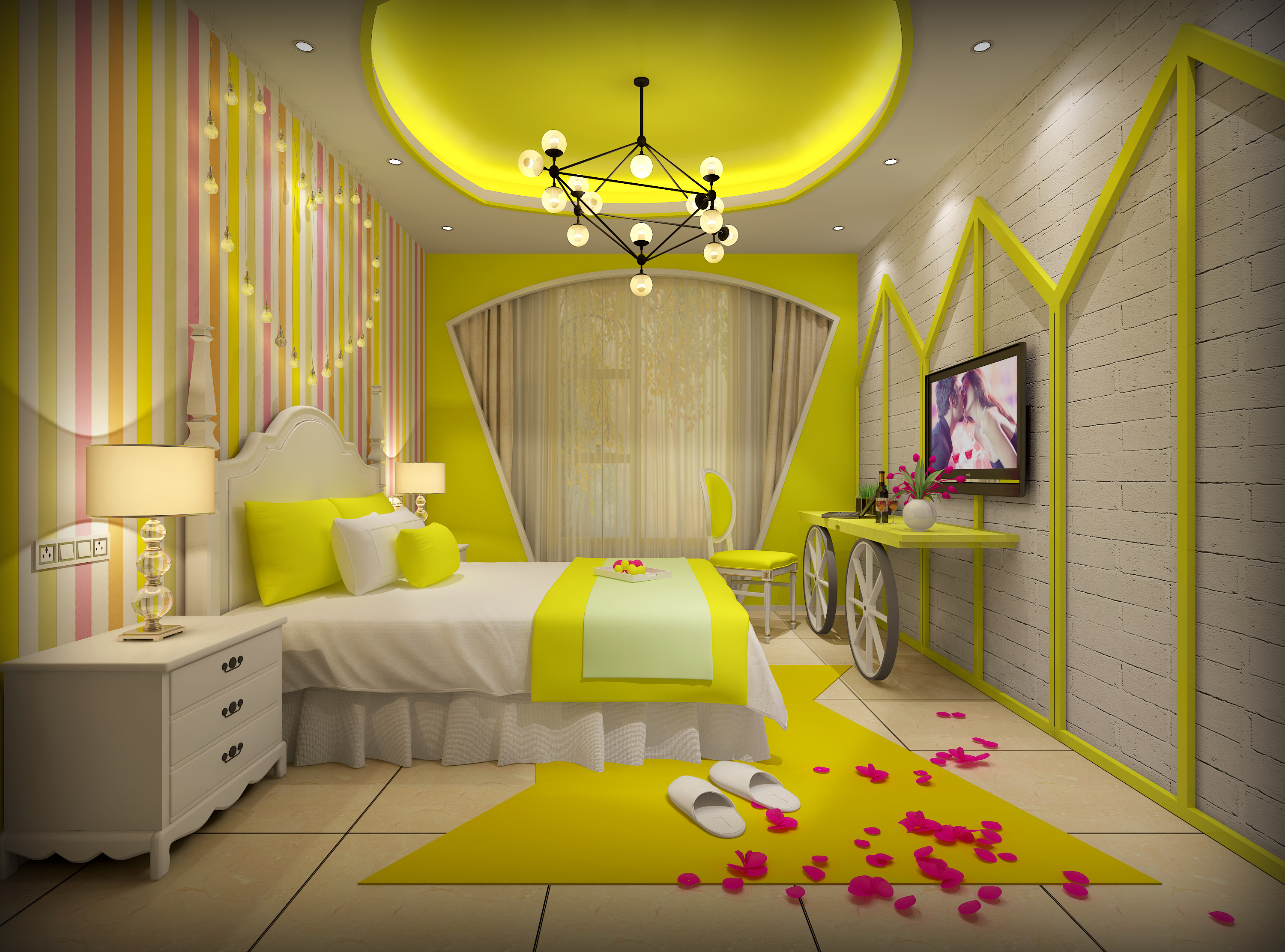 情侣酒店设计作品杭州纯爱主题酒店