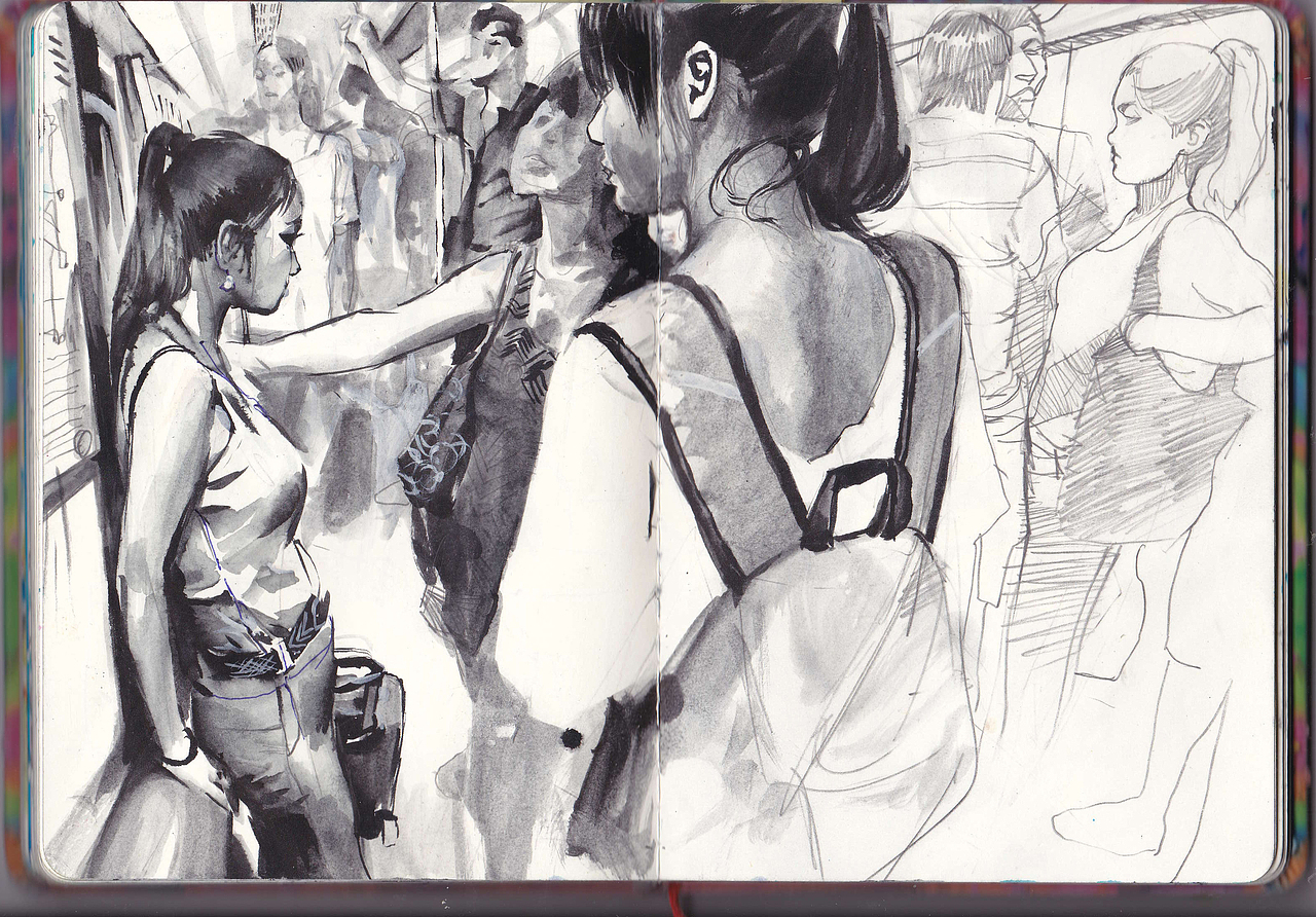 本杰明手绘系列——画本上的美女第二季（图ZMTY0OTgwNzY=） - 创作习作 - 站酷设计师benjamin本杰明原创素材 - 站酷ZCOOL