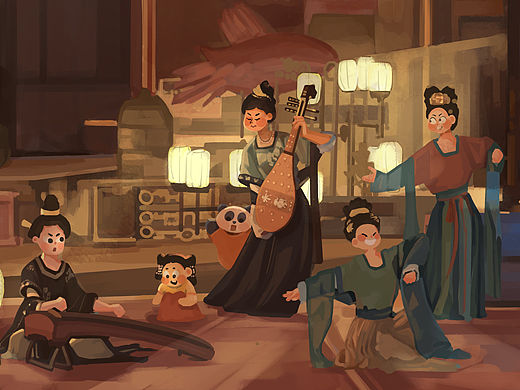 梦回长安（个人主页-ZNjQ3MzQ4NjA=） - 书籍/画册 - 站酷设计师芝士殿堂小门童mm原创素材 - 站酷ZCOOL