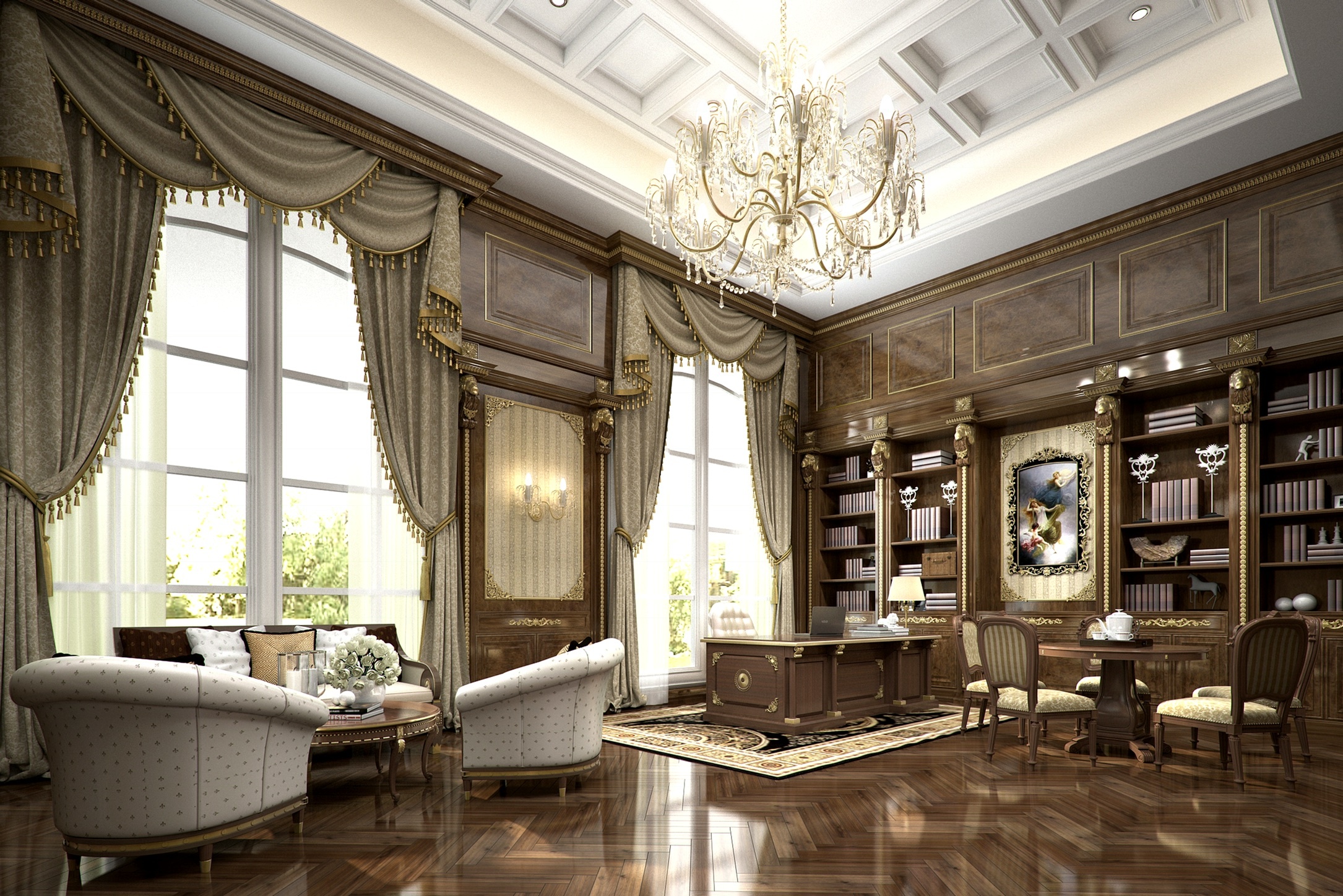 柬埔寨司令府邸,3000方法式建筑室内设计