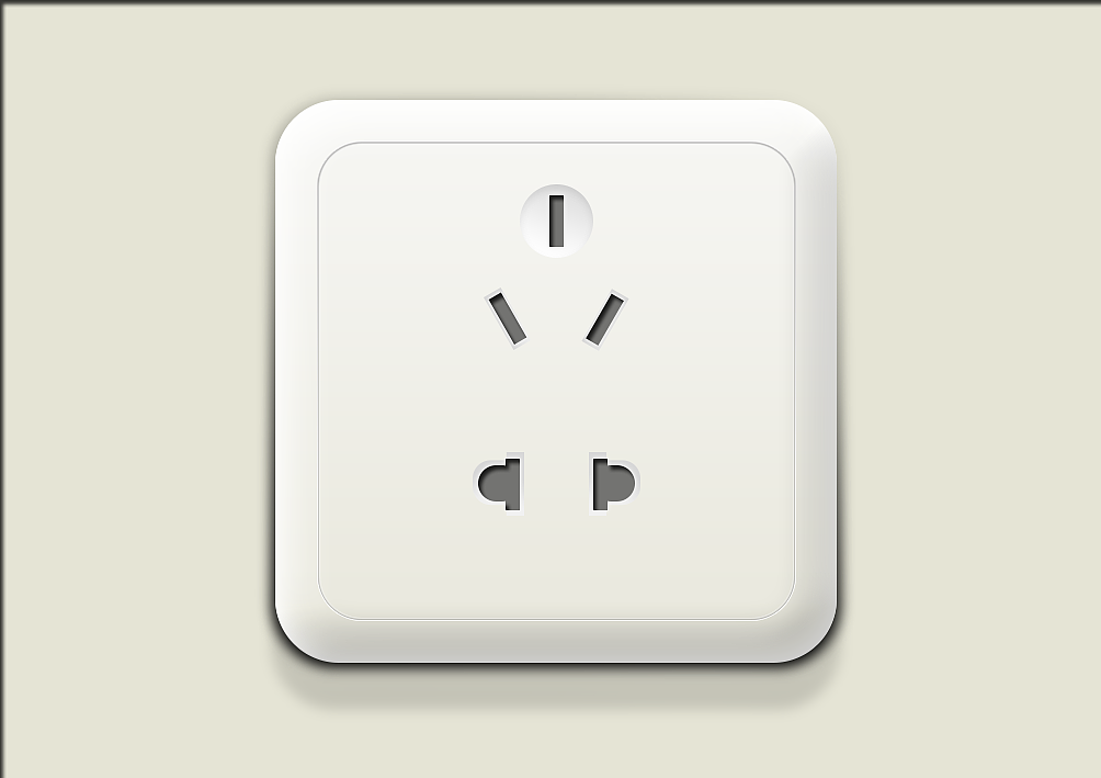 软件：Photoshop CC
时间：2小时<br>说明：插座的表面有很多细微的结构变化，需要仔细观察，才能表现出<br>         它的细节与特点。