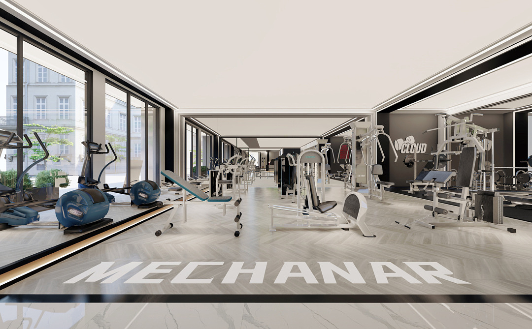 网红健身房,不一样的极简约风.