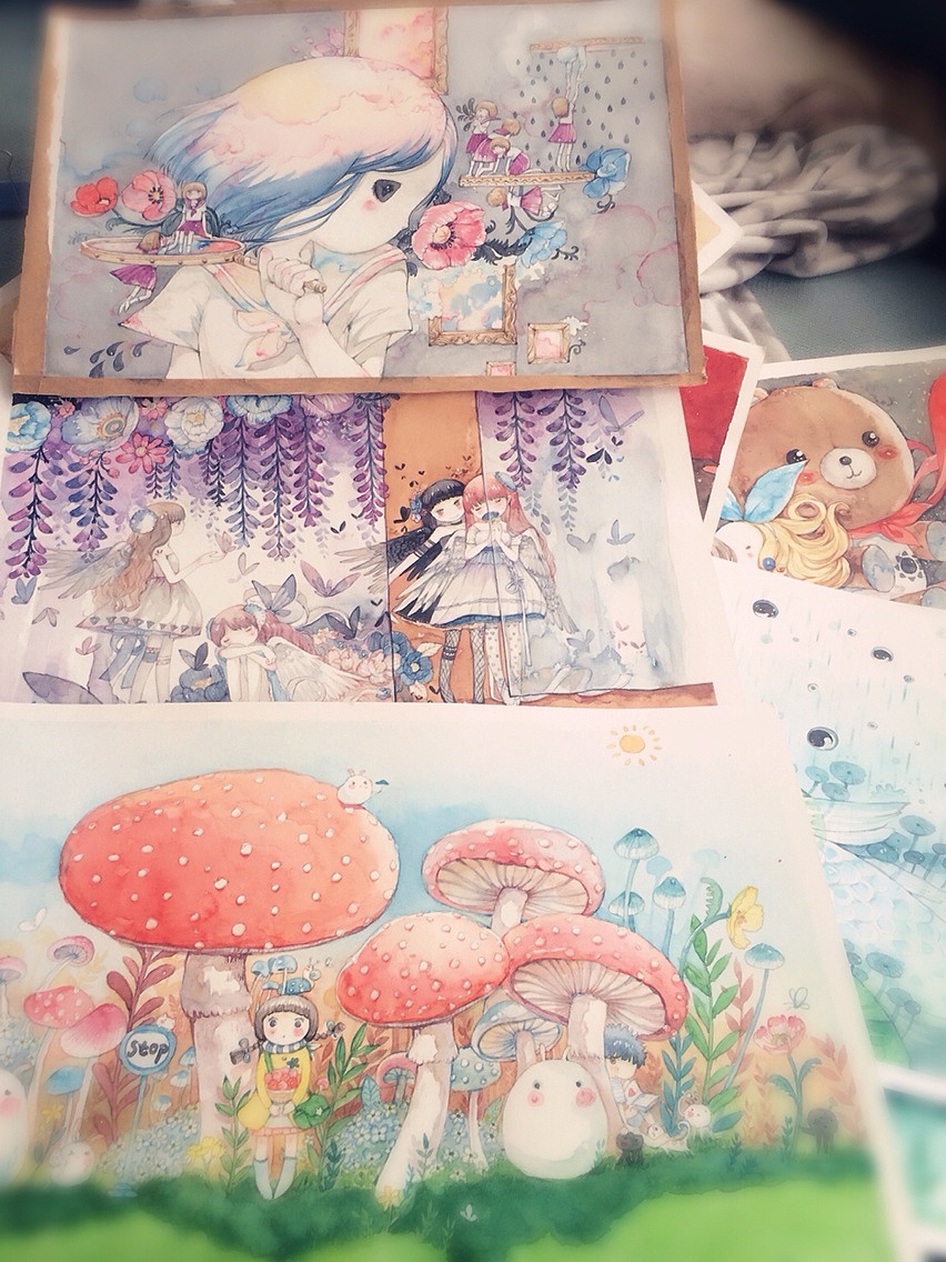 最近的水彩插画～～（图ZMzI0MzI2NDA=） - 商业插画 - 站酷设计师舞小仙原创素材 - 站酷ZCOOL